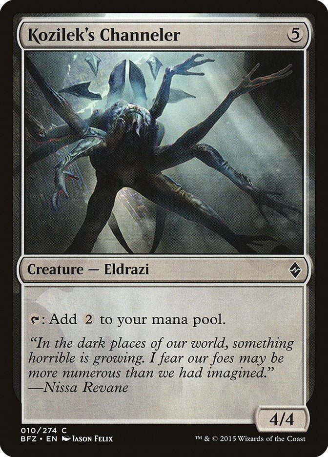Image for Kozilek's Channeler (Battle for Zendikar) (10) - Magic: The Gathering