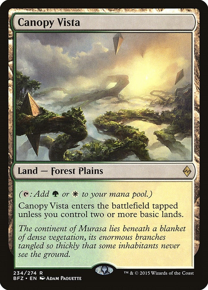 Image for Canopy Vista (Battle for Zendikar) (234) - Magic: The Gathering