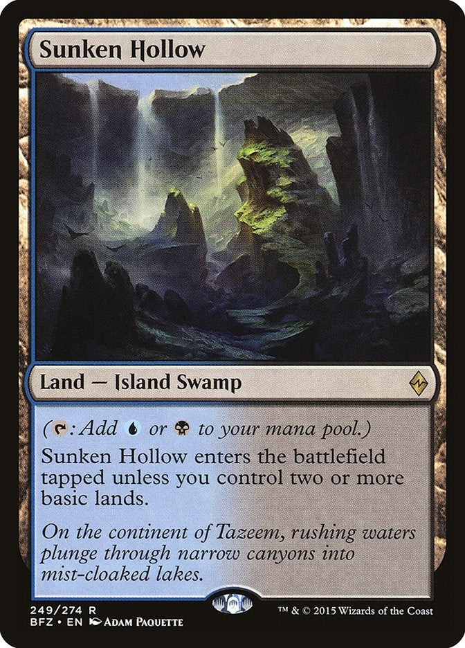 Image for Sunken Hollow (Battle for Zendikar) (249) - Magic: The Gathering