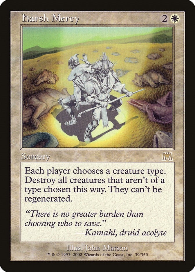 Image for Harsh Mercy (Onslaught) (39) - Magic: The Gathering