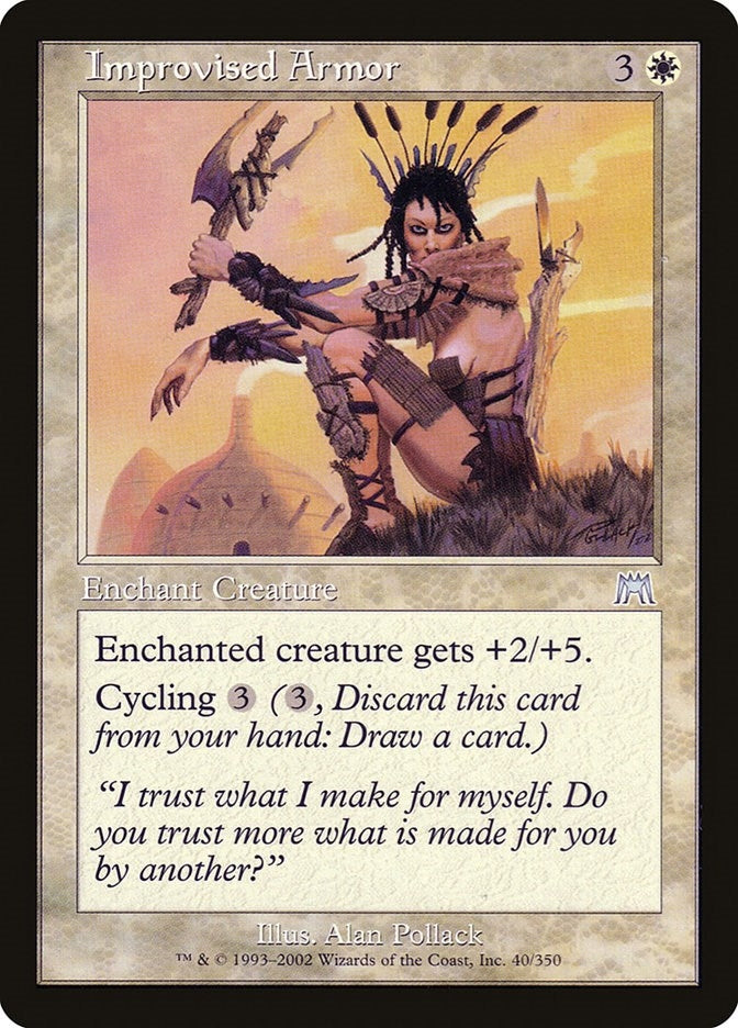 Image for Improvised Armor (Onslaught) (40) - Magic: The Gathering