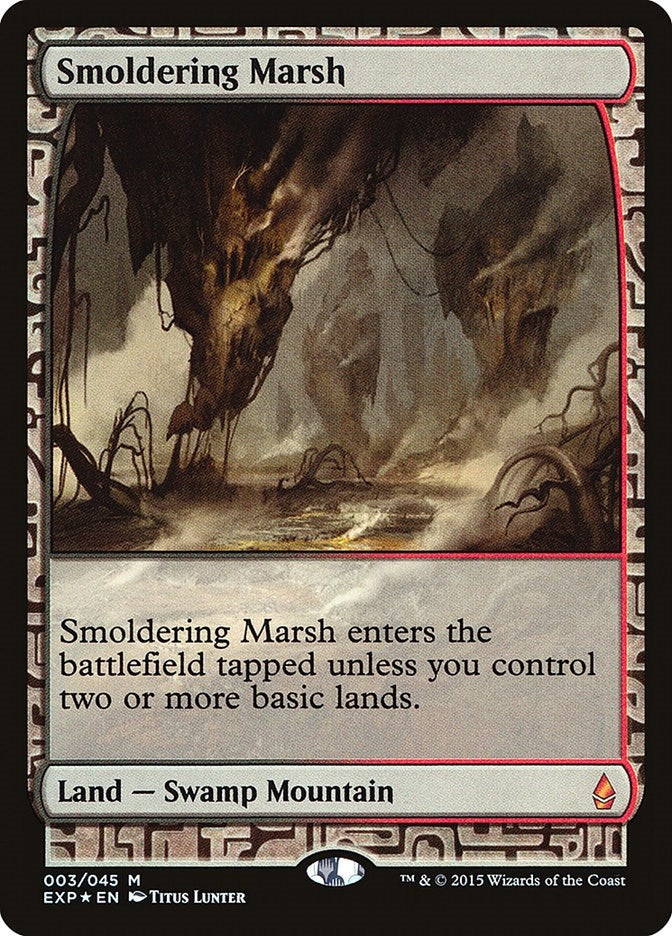 Image for Smoldering Marsh (Zendikar Expeditions) (3) - Magic: The Gathering