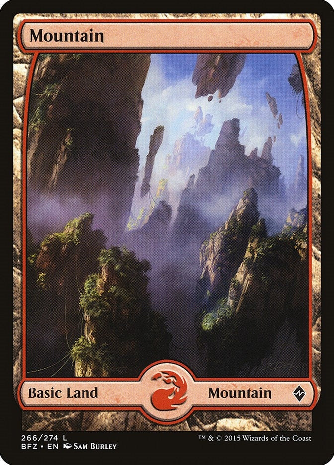Image for Mountain (266) - Full Art (Battle for Zendikar) (266) - Magic: The Gathering