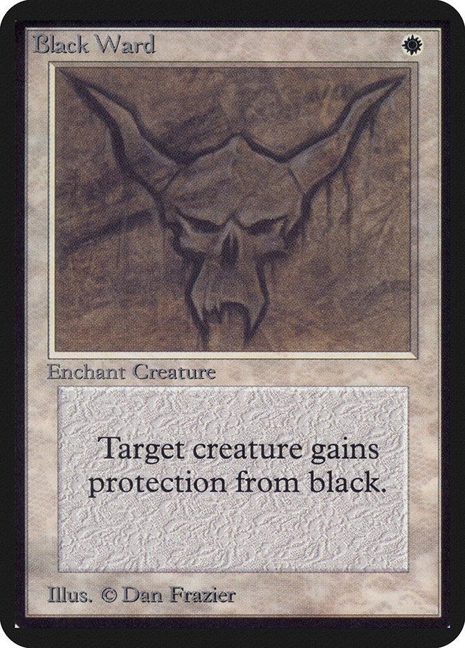 Image for Black Ward (Alpha Edition) - Magic: The Gathering