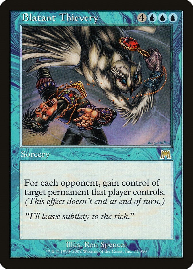 Image for Blatant Thievery (Onslaught) (71) - Magic: The Gathering