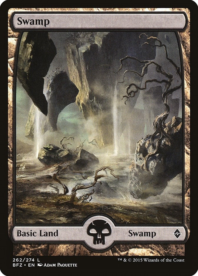 Image for Swamp (262) - Full Art (Battle for Zendikar) (262) - Magic: The Gathering