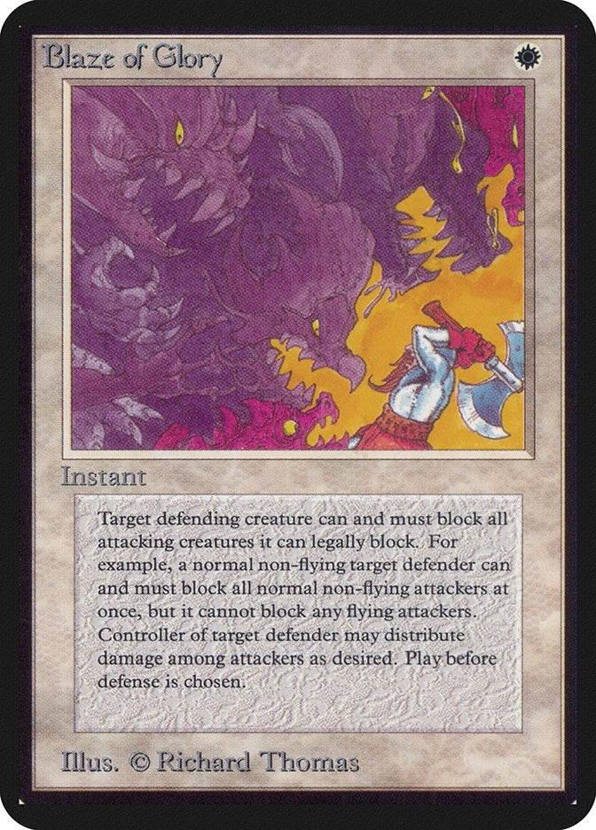 Image for Blaze of Glory (Alpha Edition) - Magic: The Gathering
