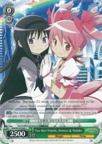 Image for Two Best Friends, Homura & Madoka (Puella Magi Madoka Magica the Movie -Rebellion-) (MM/W35-E046 C) - Weiss Schwarz