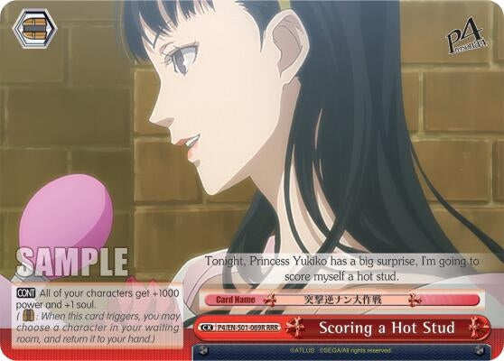 Image for Scoring a Hot Stud (RRR) (Persona 4 ver.E) (P4/EN-S01-069R RRR) - Weiss Schwarz