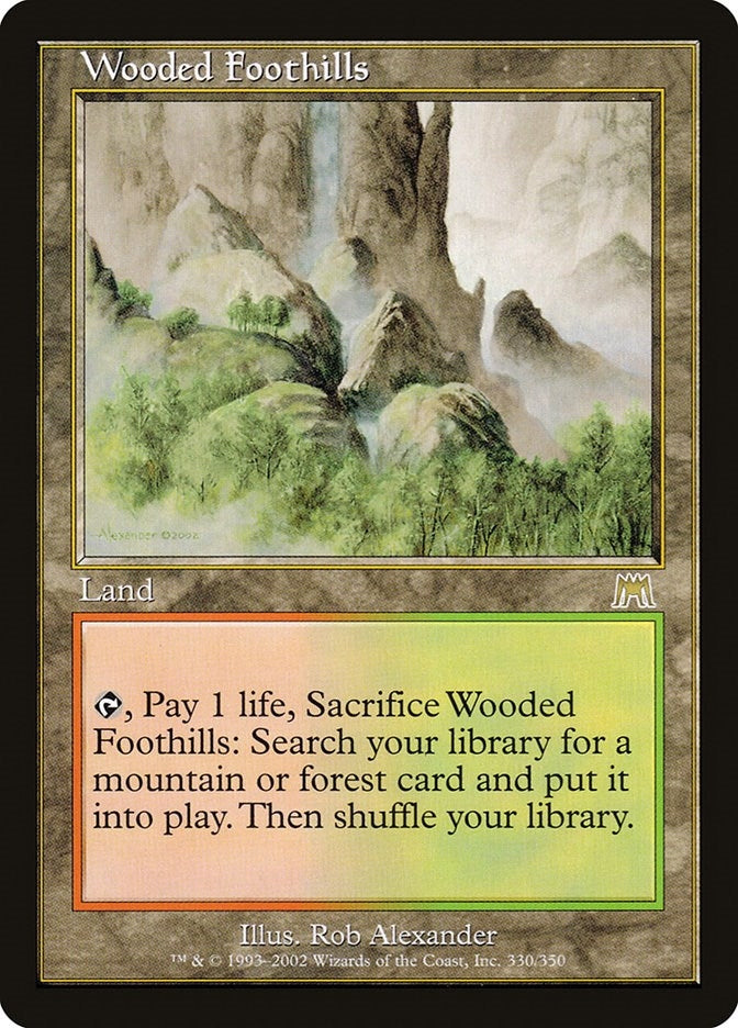 Image for Wooded Foothills (Onslaught) (330) - Magic: The Gathering