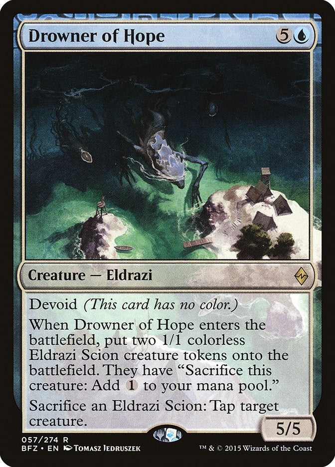 Image for Drowner of Hope (Battle for Zendikar) (57) - Magic: The Gathering