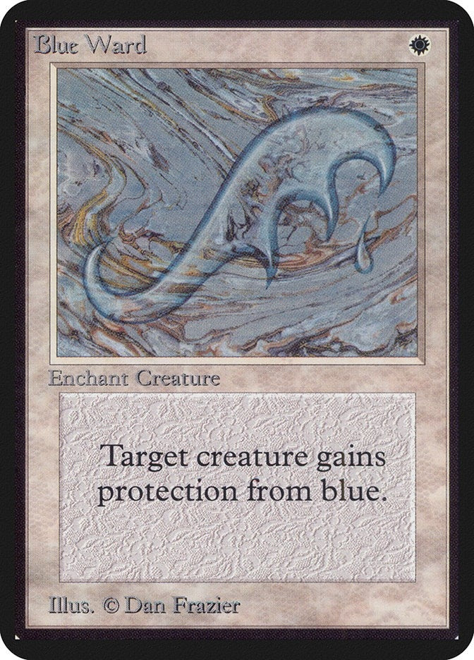 Image for Blue Ward (Alpha Edition) - Magic: The Gathering