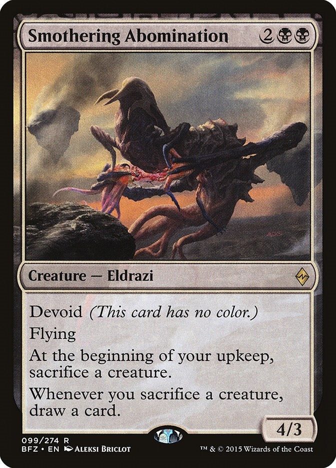 Image for Smothering Abomination (Battle for Zendikar) (99) - Magic: The Gathering