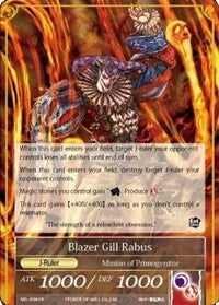 Image for Blazer Gill Rabus (The Seven Kings of the Lands) (SKL-094/J) - Force of Will