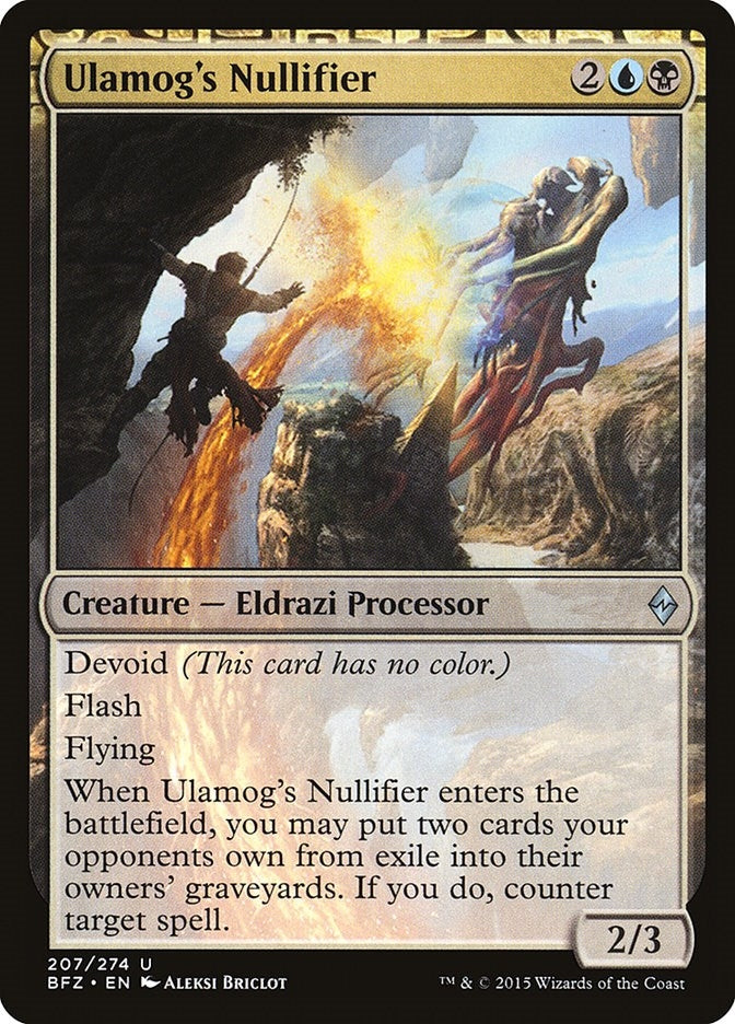 Image for Ulamog's Nullifier (Battle for Zendikar) (207) - Magic: The Gathering