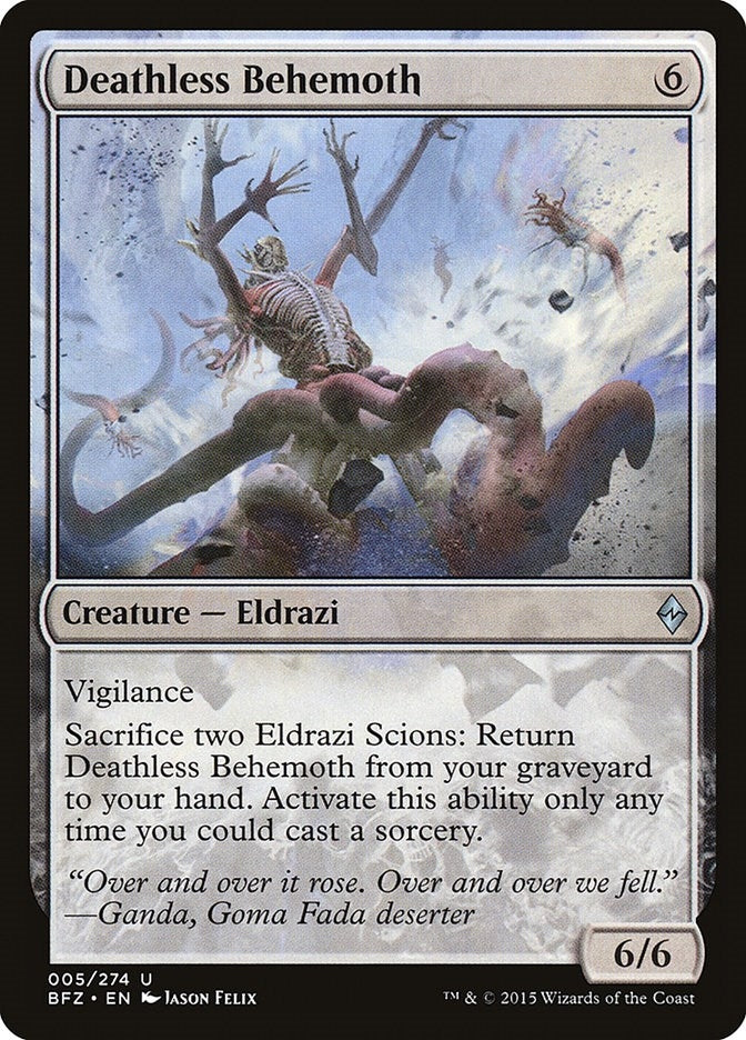 Image for Deathless Behemoth (Battle for Zendikar) (5) - Magic: The Gathering