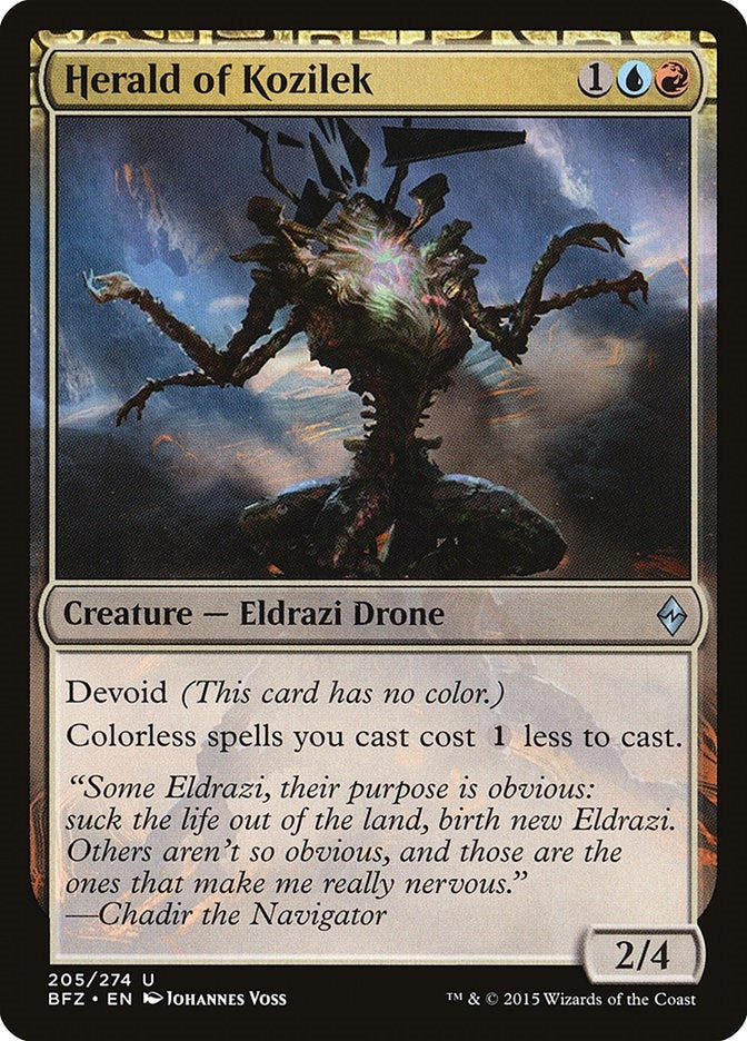 Image for Herald of Kozilek (Battle for Zendikar) (205) - Magic: The Gathering