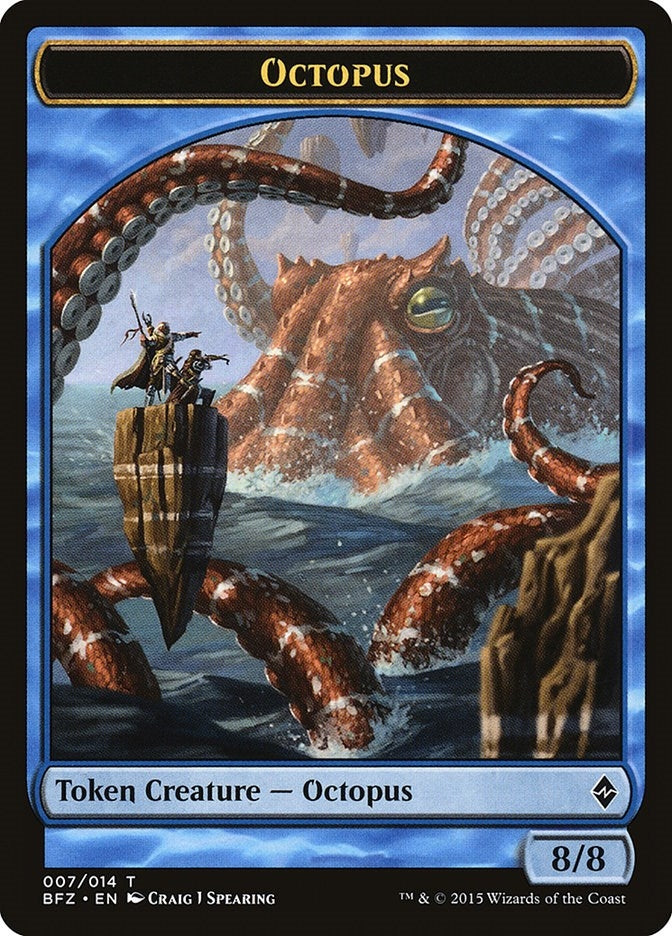 Image for Octopus Token (Battle for Zendikar) (7) - Magic: The Gathering