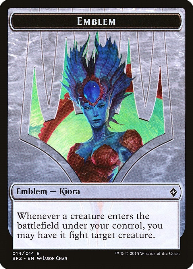 Image for Emblem - Kiora, Master of the Depths (Battle for Zendikar) (14) - Magic: The Gathering