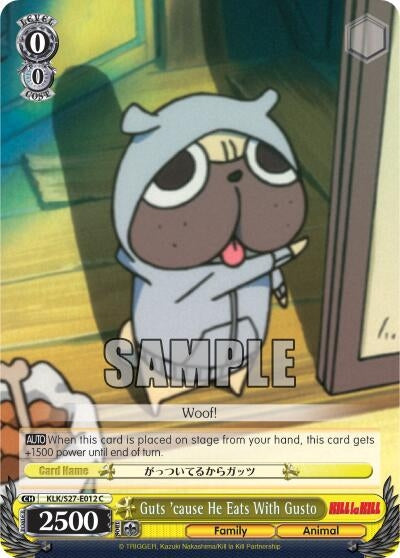 Image for Guts 'cause He Eats With Gusto (KILL la KILL) (KLK/S27-E012 C) - Weiss Schwarz