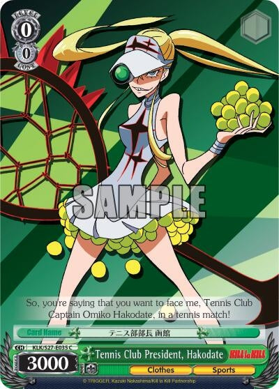 Image for Tennis Club President, Hakodate (KILL la KILL) (KLK/S27-E035 C) - Weiss Schwarz