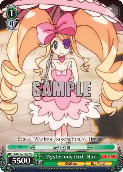 Image for Mysterious Girl, Nui (KILL la KILL) (KLK/S27-E037 C) - Weiss Schwarz