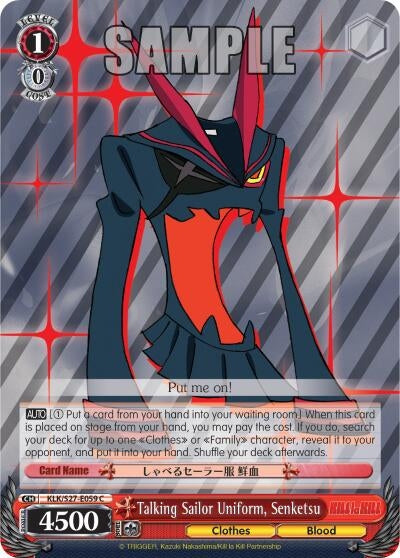 Image for Talking Sailor Uniform, Senketsu (KILL la KILL) (KLK/S27-E059 C) - Weiss Schwarz
