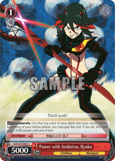 Image for Power with Senketsu, Ryuko (KILL la KILL) (KLK/S27-E061 C) - Weiss Schwarz