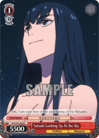 Image for Satsuki Looking Up At the Sky (KILL la KILL) (KLK/S27-E062 C) - Weiss Schwarz