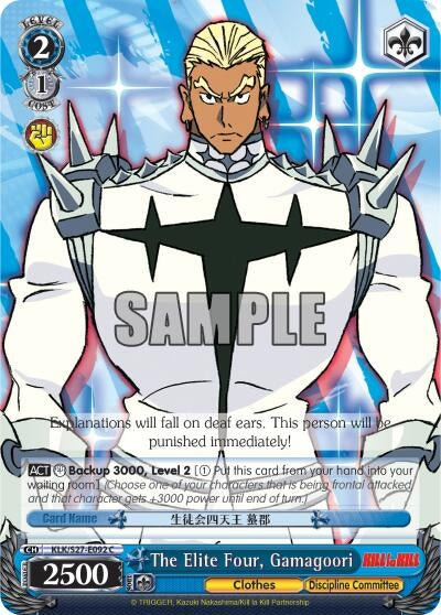 Image for The Elite Four, Gamagoori (KILL la KILL) (KLK/S27-E092 C) - Weiss Schwarz