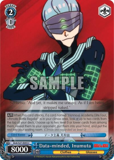 Image for Data-minded, Inumuta (KILL la KILL) (KLK/S27-E093 C) - Weiss Schwarz