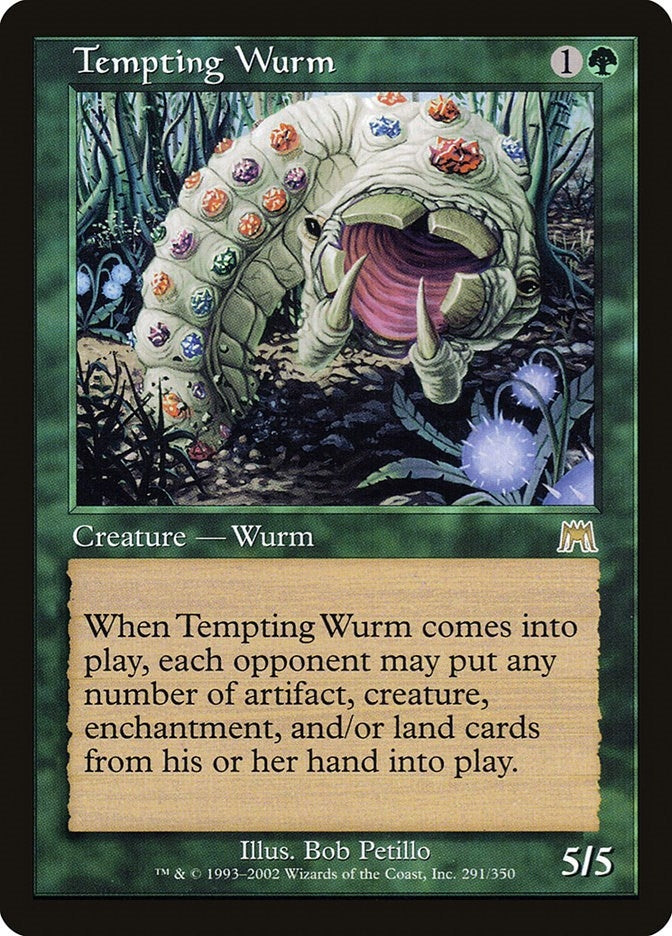 Image for Tempting Wurm (Onslaught) (291) - Magic: The Gathering