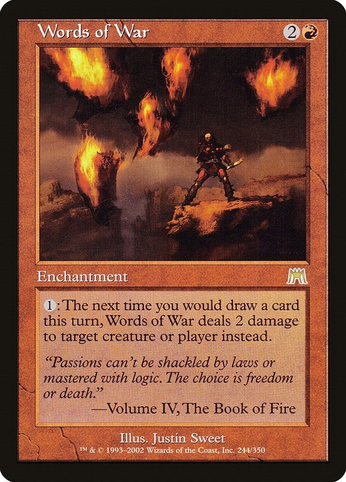 Image for Words of War (Onslaught) (244) - Magic: The Gathering