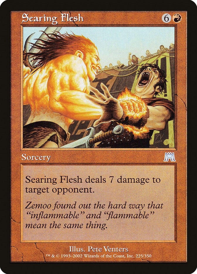 Image for Searing Flesh (Onslaught) (225) - Magic: The Gathering