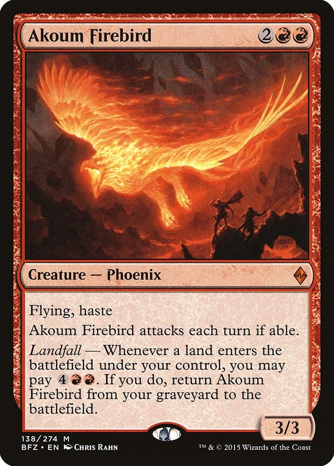 Image for Akoum Firebird (Battle for Zendikar) (138) - Magic: The Gathering