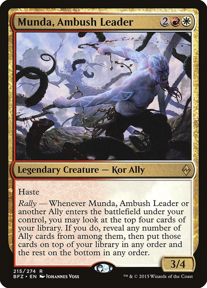 Image for Munda, Ambush Leader (Battle for Zendikar) (215) - Magic: The Gathering