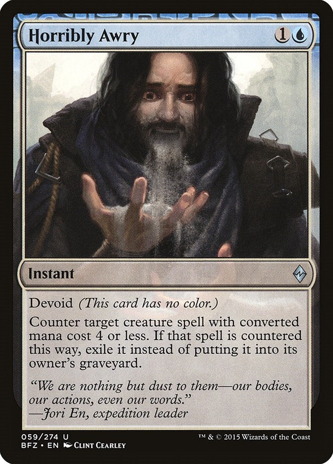 Image for Horribly Awry (Battle for Zendikar) (59) - Magic: The Gathering
