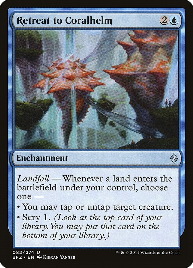 Image for Retreat to Coralhelm (Battle for Zendikar) (82) - Magic: The Gathering