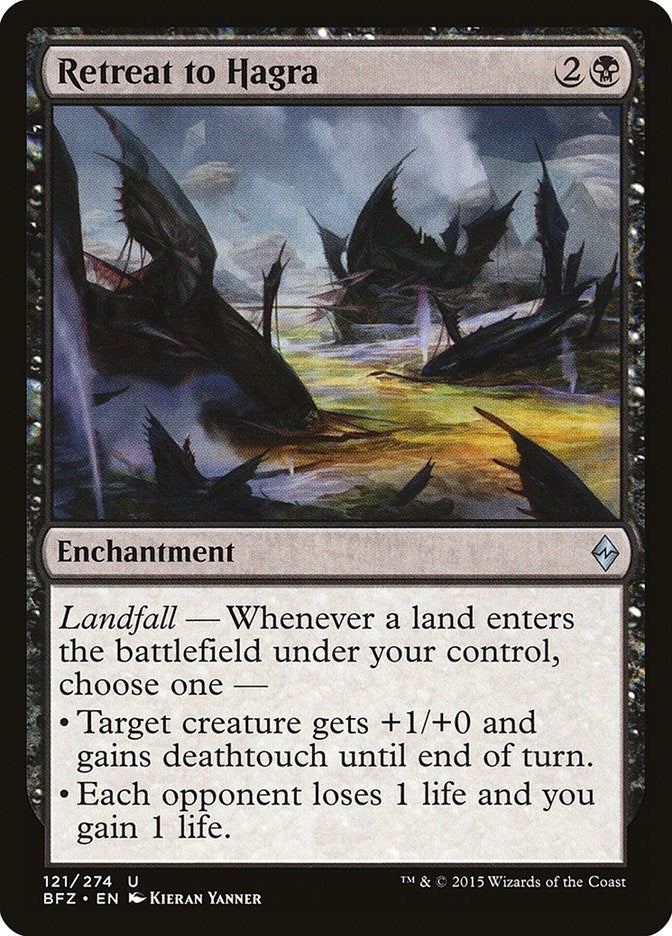 Image for Retreat to Hagra (Battle for Zendikar) (121) - Magic: The Gathering
