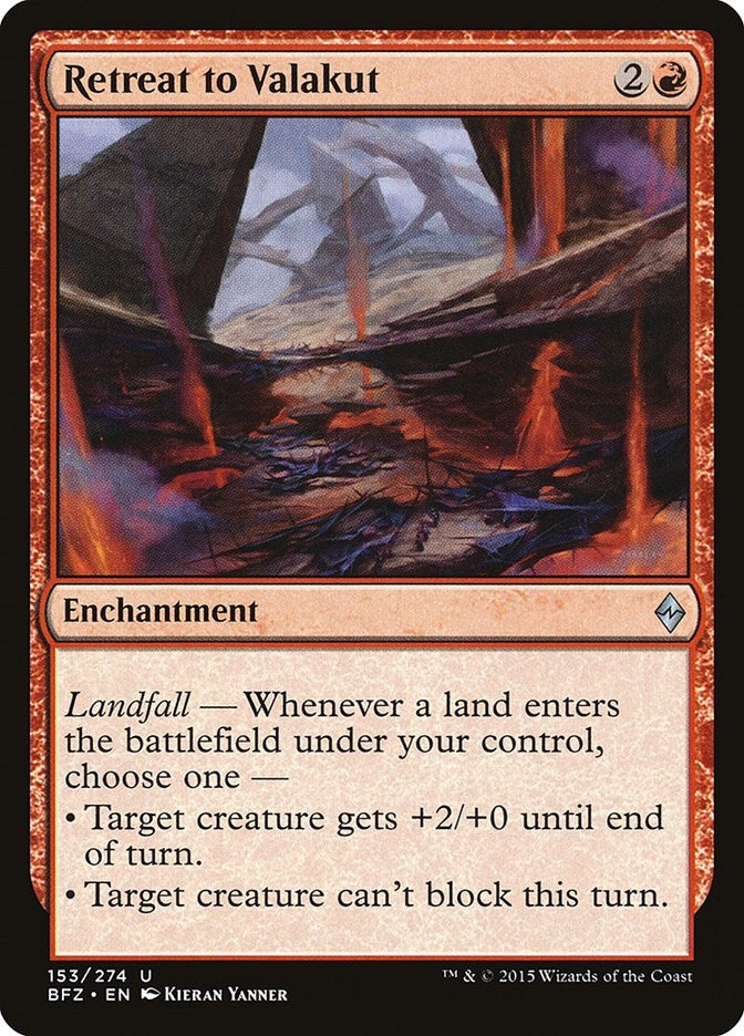 Image for Retreat to Valakut (Battle for Zendikar) (153) - Magic: The Gathering