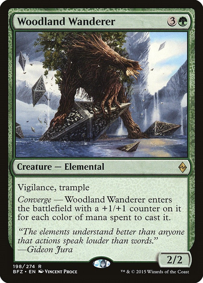 Image for Woodland Wanderer (Battle for Zendikar) (198) - Magic: The Gathering