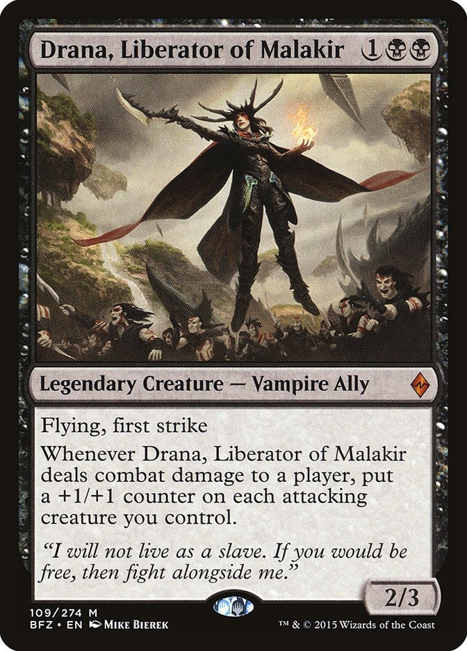 Image for Drana, Liberator of Malakir (Battle for Zendikar) (109) - Magic: The Gathering
