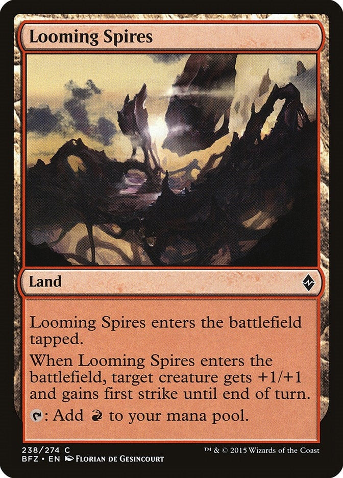 Image for Looming Spires (Battle for Zendikar) (238) - Magic: The Gathering