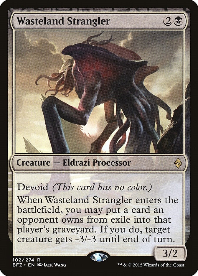 Image for Wasteland Strangler (Battle for Zendikar) (102) - Magic: The Gathering