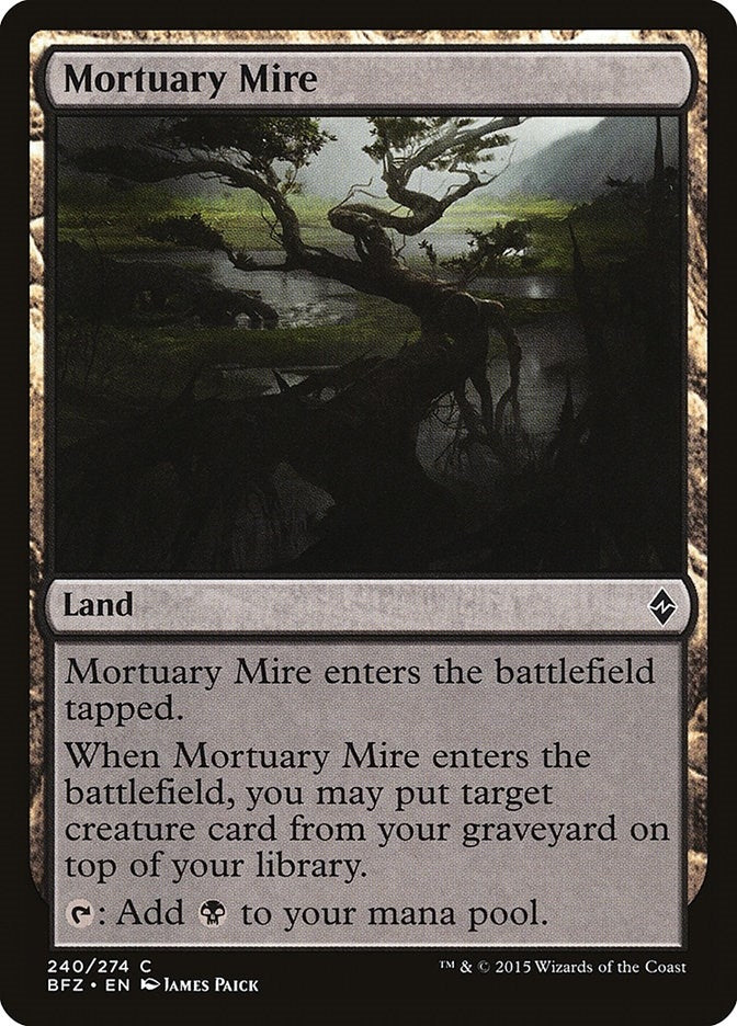 Image for Mortuary Mire (Battle for Zendikar) (240) - Magic: The Gathering
