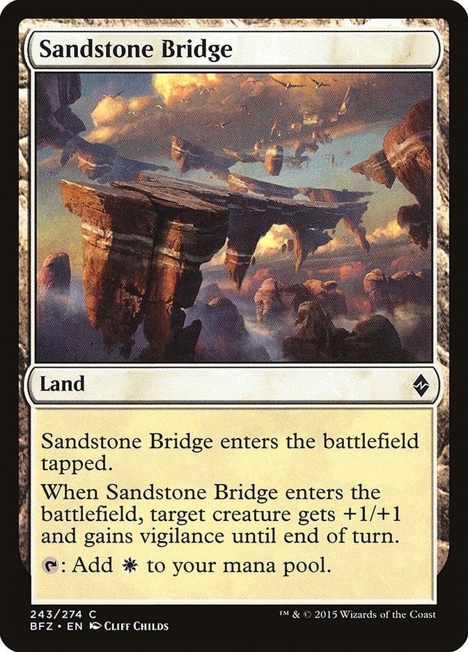 Image for Sandstone Bridge (Battle for Zendikar) (243) - Magic: The Gathering