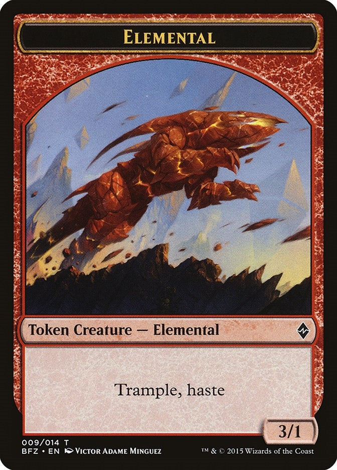 Image for Elemental Token (009) (Battle for Zendikar) (9) - Magic: The Gathering