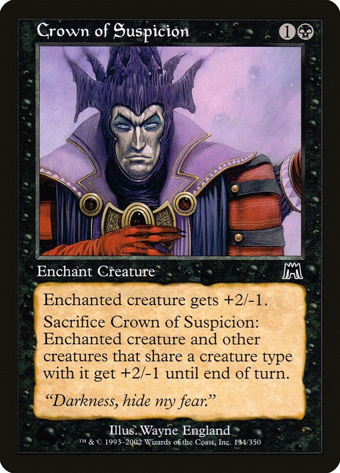 Image for Crown of Suspicion (Onslaught) (134) - Magic: The Gathering
