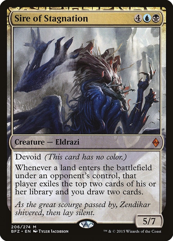 Image for Sire of Stagnation (Battle for Zendikar) (206) - Magic: The Gathering