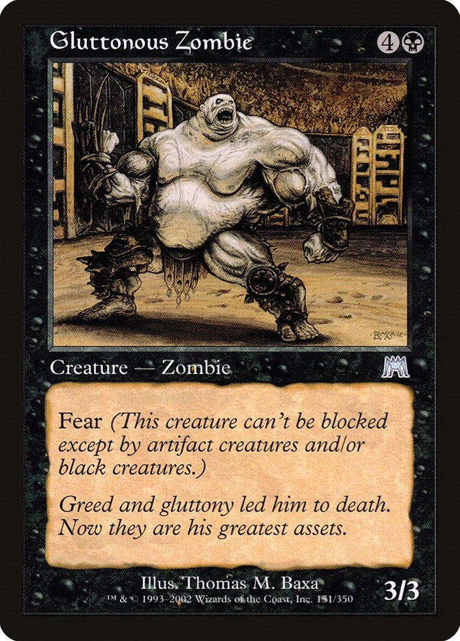 Image for Gluttonous Zombie (Onslaught) (151) - Magic: The Gathering